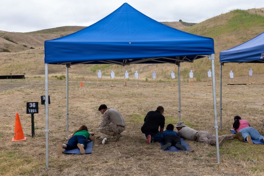 U.S. Marines with 1st Bn., 11th Marine regiment participate in Family Day
