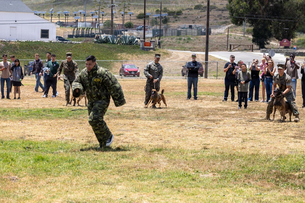 U.S. Marines with 1st Bn., 11th Marine regiment participate in Family Day