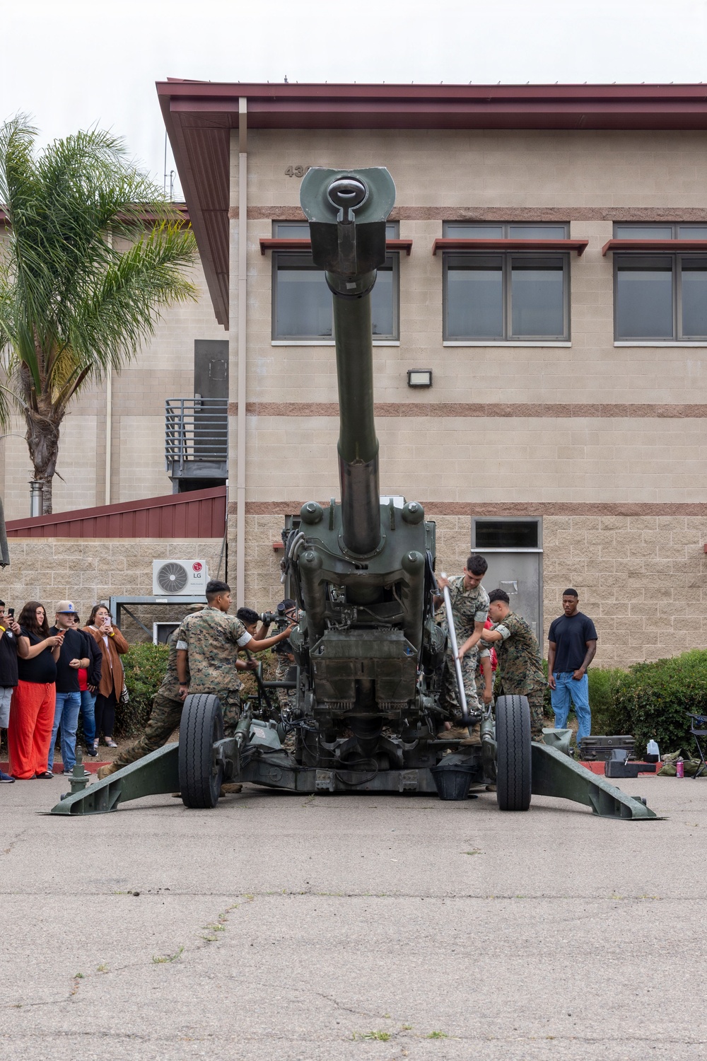 U.S. Marines with 1st Bn., 11th Marine regiment participate in Family Day
