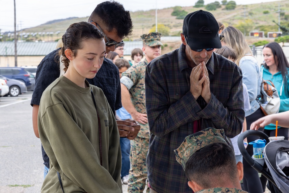 U.S. Marines with 1st Bn., 11th Marine regiment participate in Family Day