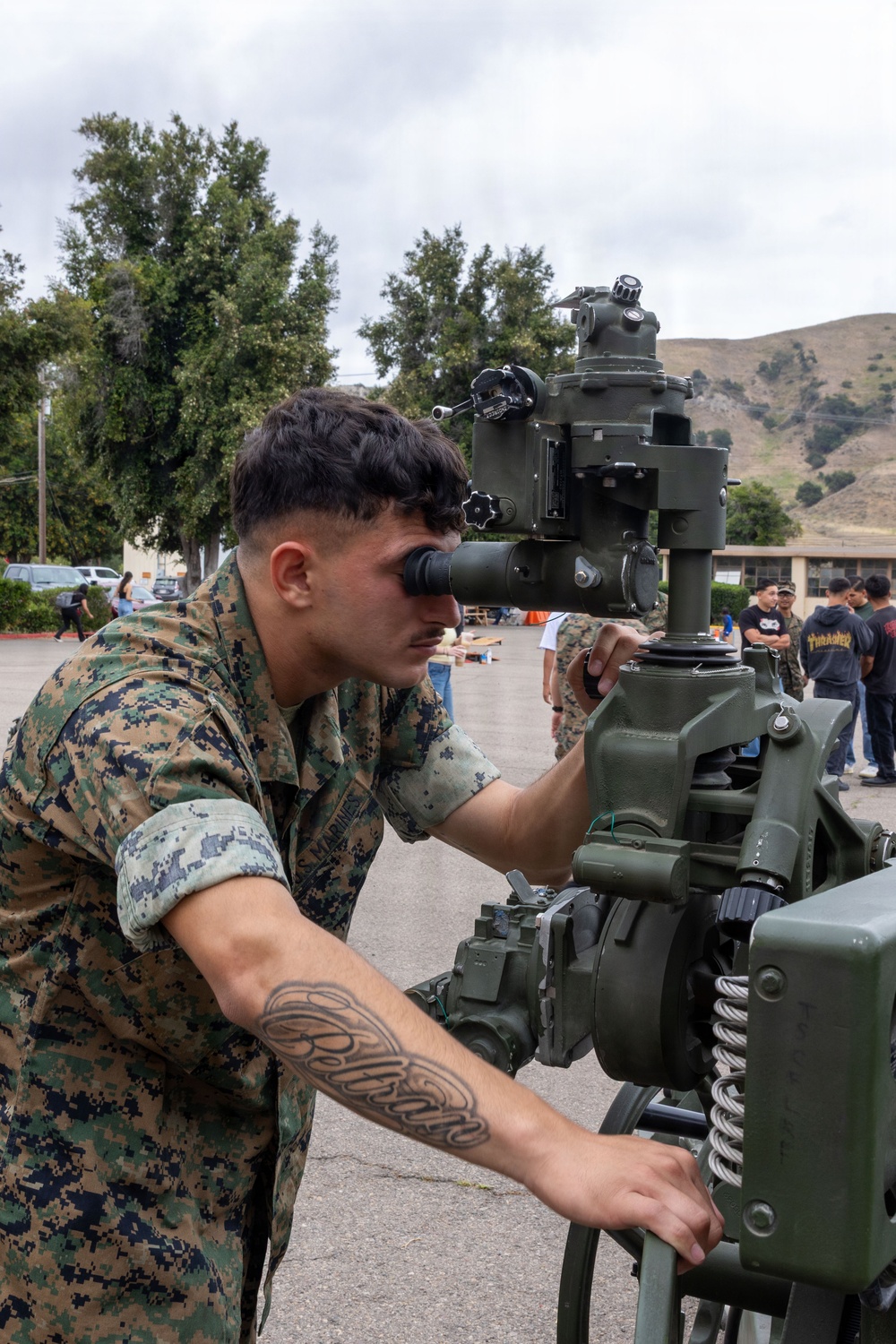 U.S. Marines with 1st Bn., 11th Marine regiment participate in Family Day