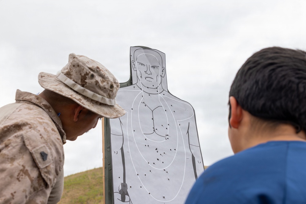 U.S. Marines with 1st Bn., 11th Marine regiment participate in Family Day