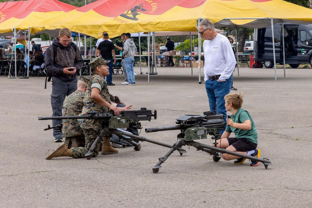 U.S. Marines with 1st Bn., 11th Marine regiment participate in Family Day