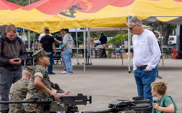 U.S. Marines with 1st Bn., 11th Marine regiment participate in Family Day