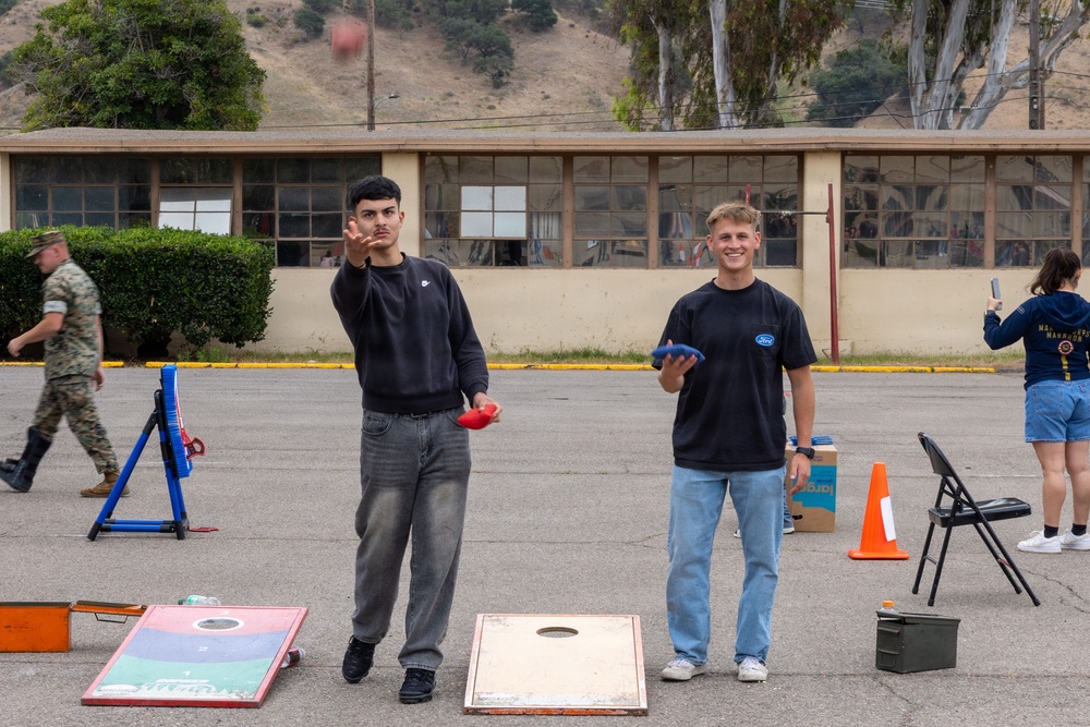 U.S. Marines with 1st Bn., 11th Marine regiment participate in Family Day