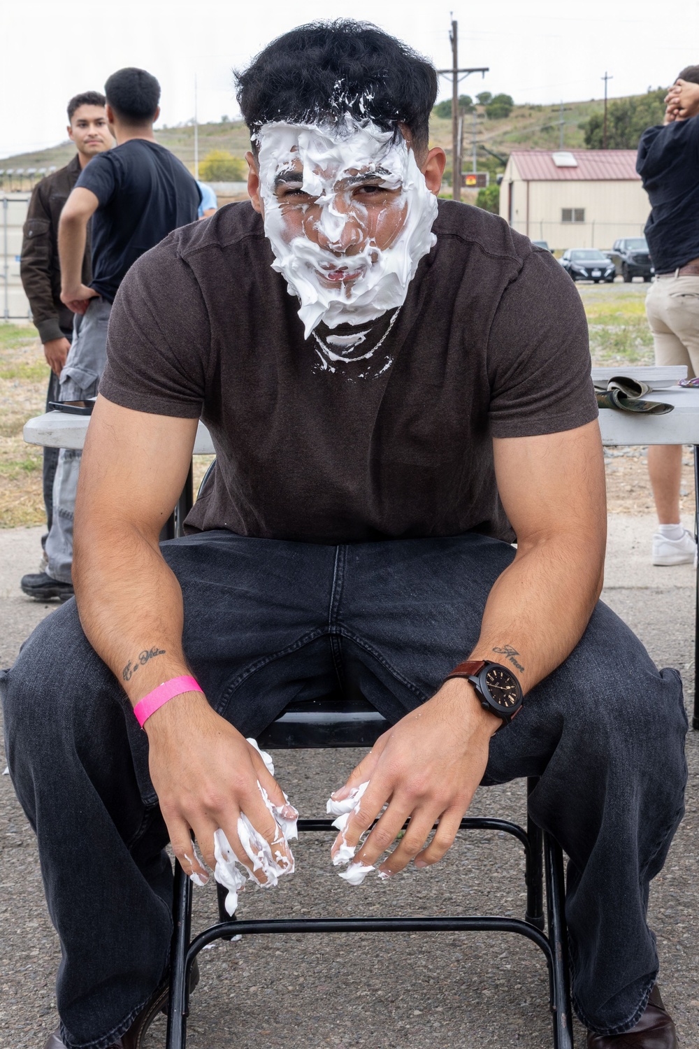 U.S. Marines with 1st Bn., 11th Marine regiment participate in Family Day