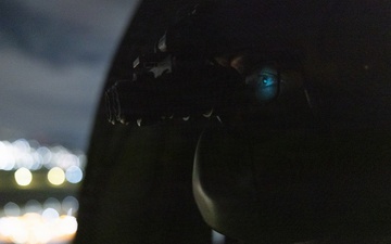 U.S. Service Members with JTF-SB Fly into Nighttime Reconnaissance mission