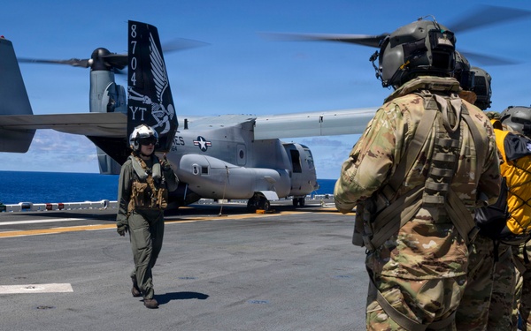 VMM-164 (Rein.) transports MV-22B Osprey engine