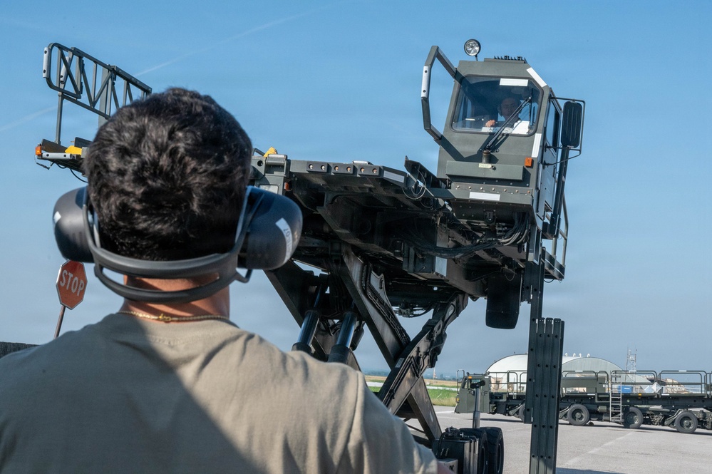 161st Air Refueling Wing Air Transportation Specialists Train at Aviano Air Base