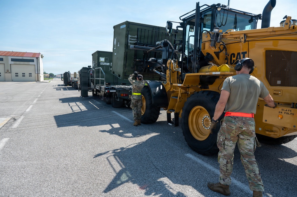 161st Air Refueling Wing Air Transportation Specialists Train at Aviano Air Base