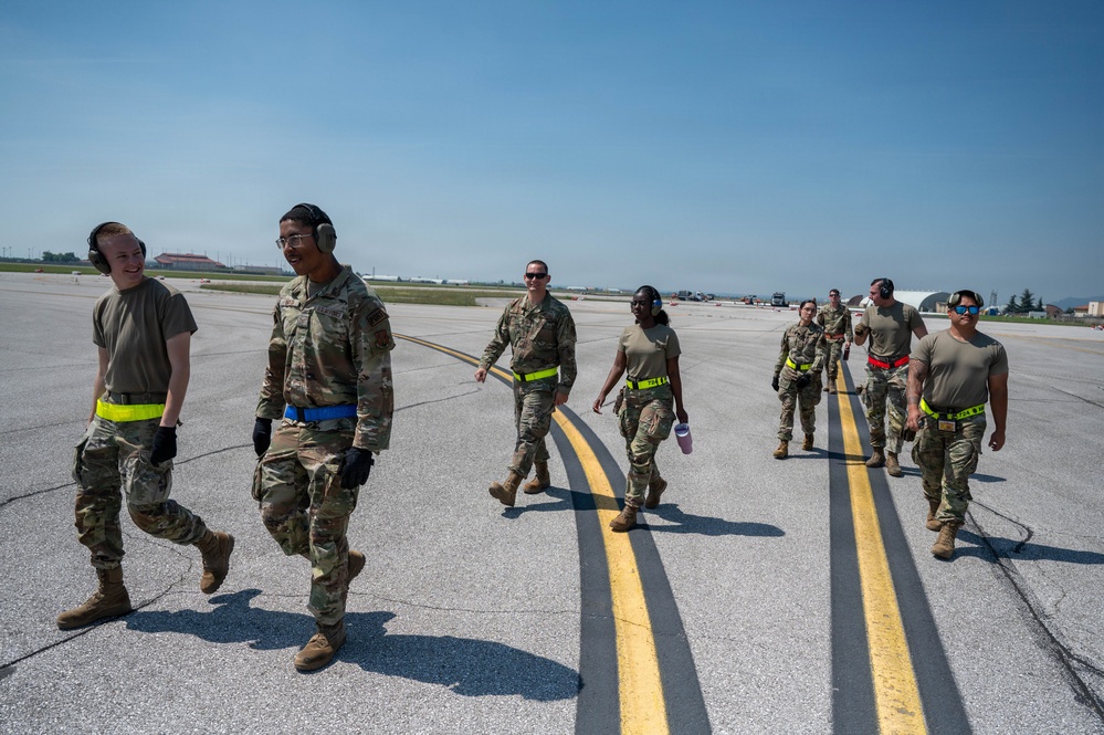 161st Air Refueling Wing Air Transportation Specialists Support Cargo Loading Mission at Aviano Air Base