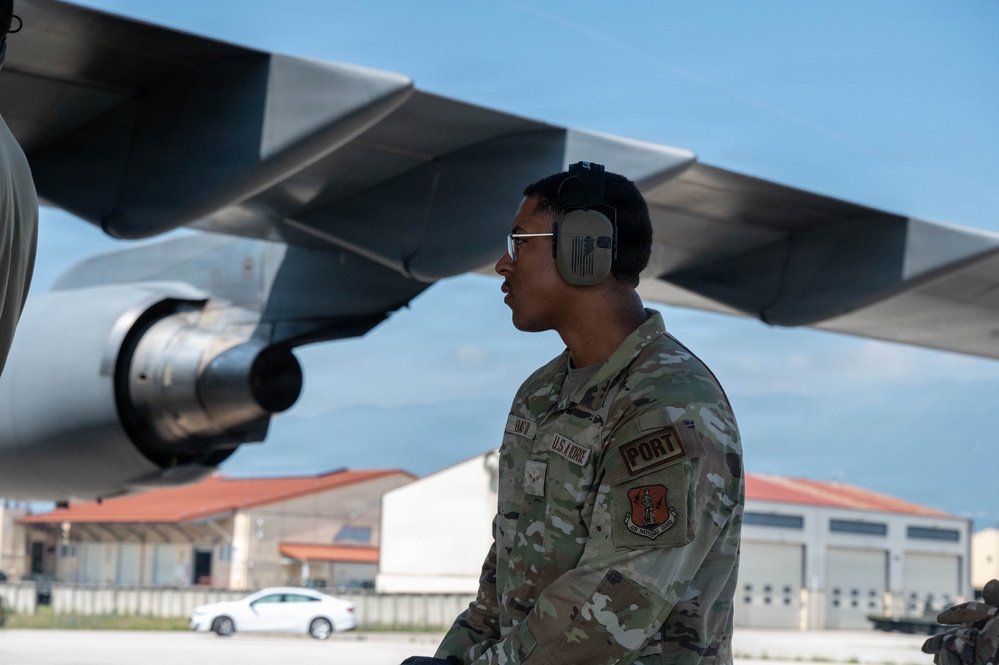 161st Air Refueling Wing Air Transportation Specialists Support Cargo Loading Mission at Aviano Air Base
