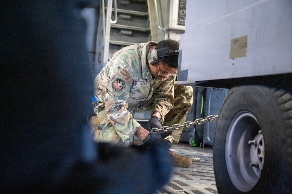 161st Air Refueling Wing Air Transportation Specialists Support Cargo Loading Mission at Aviano Air Base