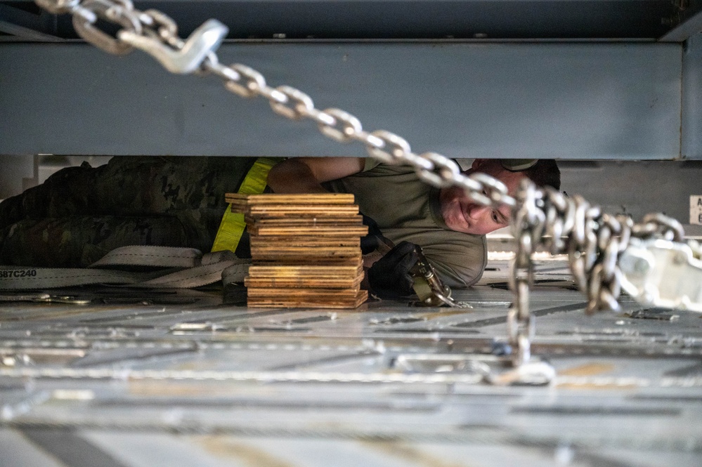161st Air Refueling Wing Air Transportation Specialists Support Cargo Loading Mission at Aviano Air Base