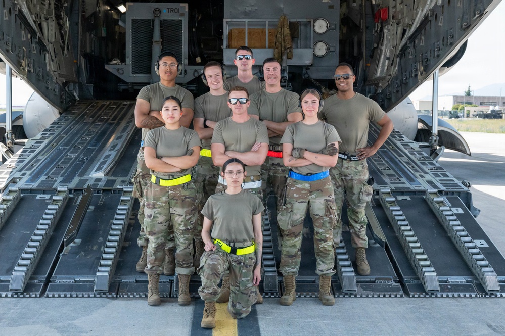 161st Air Refueling Wing Air Transportation Specialists Support Cargo Loading Mission at Aviano Air Base