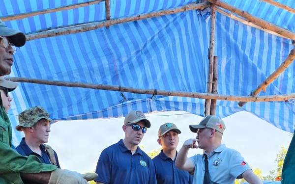 Commander, CTF 73 and Pacific Partnership 2026 visit DPAA recovery site in Vietnam