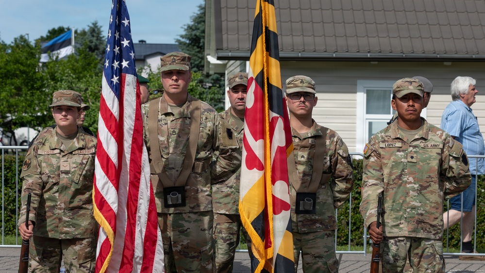 Maryland National Guard, NATO allies participate in Estonian Victory Day Parade