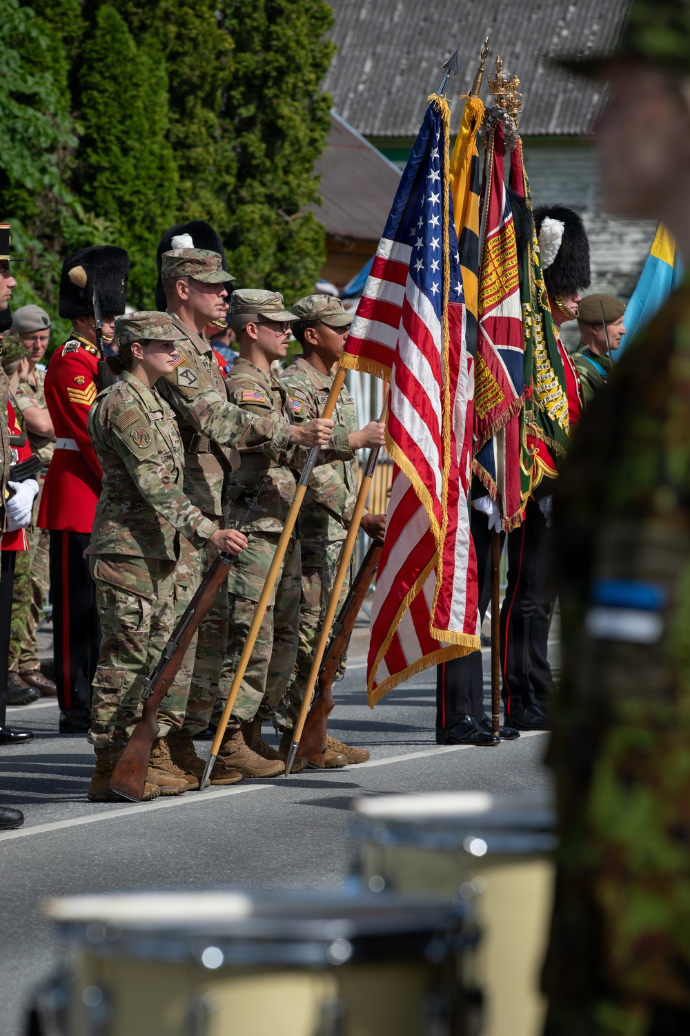 Maryland National Guard, NATO allies participate in Estonian Victory Day Parade