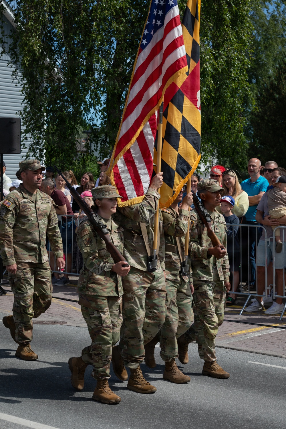 Maryland National Guard, NATO allies participate in Estonian Victory Day Parade