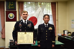 Forging a Bilateral Lifesaving Force: MEDDAC-J NCO Honored by JGSDF Medical Service School