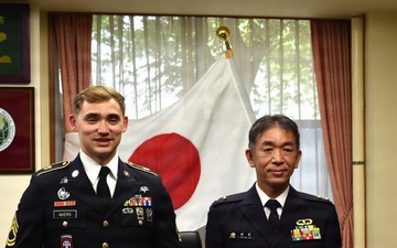 Forging a Bilateral Lifesaving Force: MEDDAC-J NCO Honored by JGSDF Medical Service School