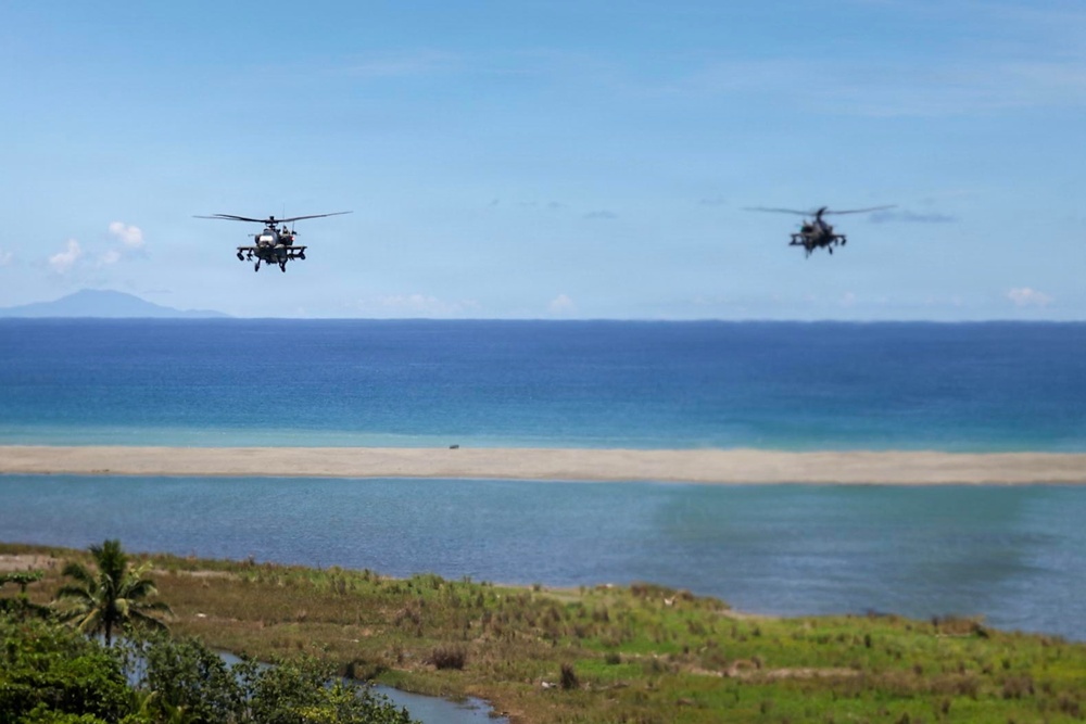 Salaknib 2026: Task Force Saber Conducts a Apache Training Flight Along Coastline