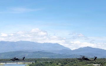 Salaknib 2026: Task Force Saber Conducts a Apache Training Flight Along Coastline