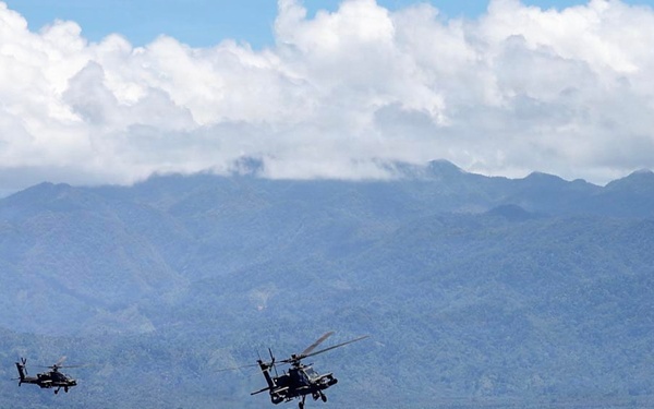 Salaknib 2026: Task Force Saber Conducts a Apache Training Flight Along Coastline