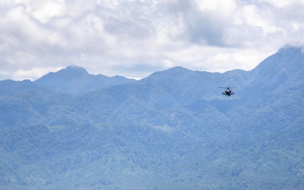 Salaknib 2026: Task Force Saber Conducts a Apache Training Flight Along Coastline