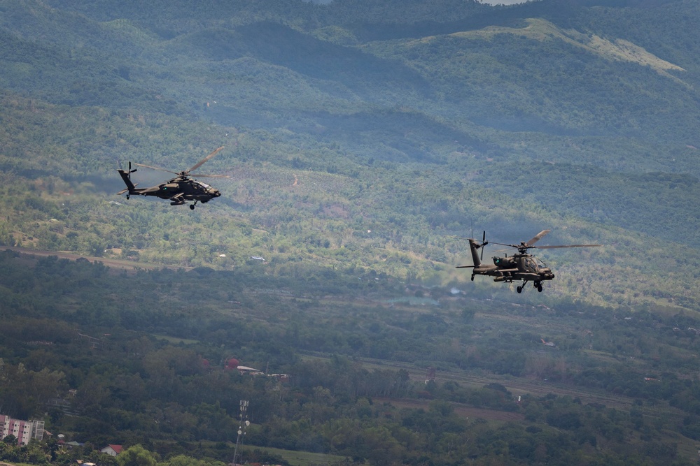 Salaknib 2026: Task Force Saber Conducts a Apache Training Flight Along Coastline