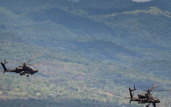 Salaknib 2026: Task Force Saber Conducts a Apache Training Flight Along Coastline