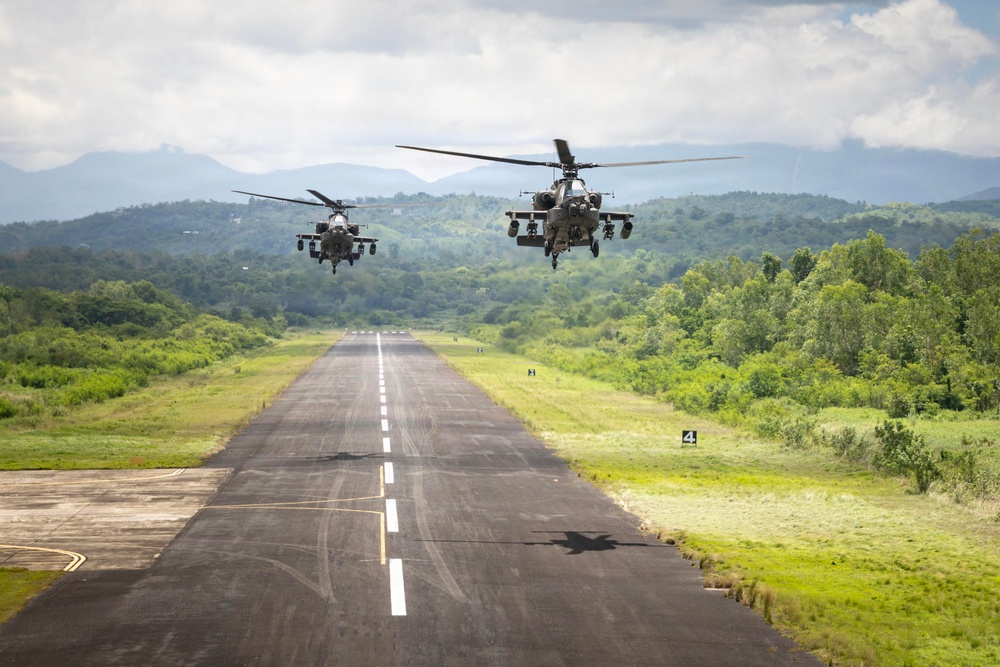 Salaknib 2026: Task Force Saber Conducts a Apache Training Flight Along Coastline