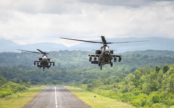 Salaknib 2026: Task Force Saber Conducts a Apache Training Flight Along Coastline