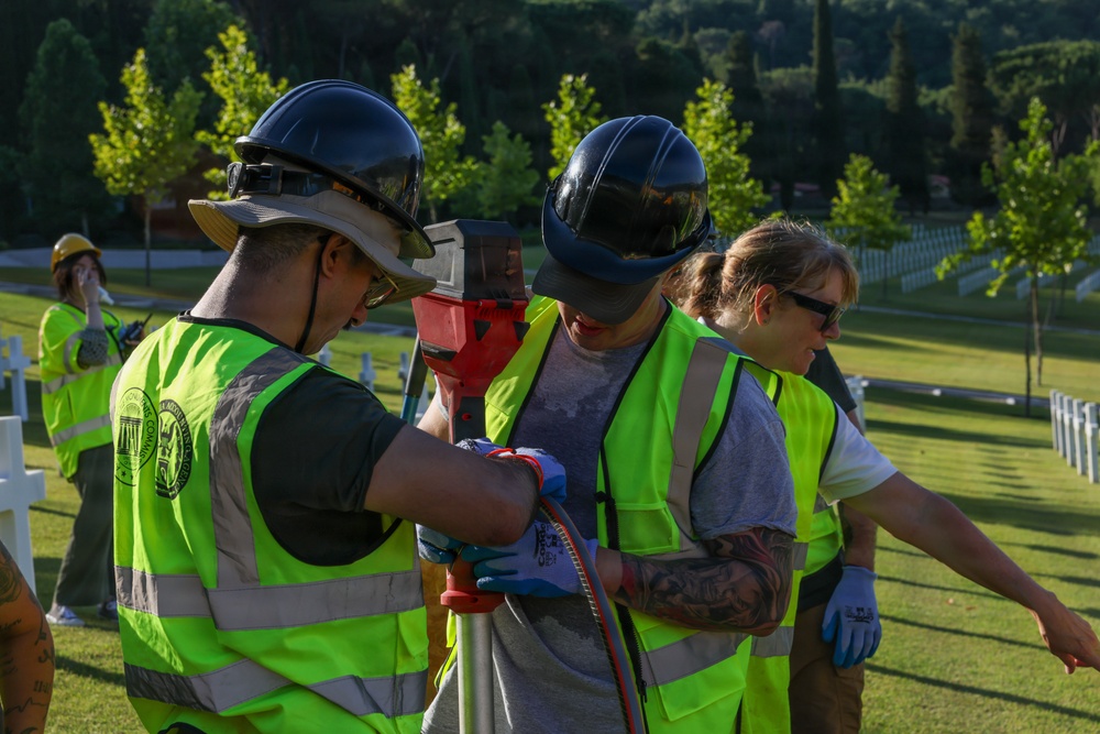 The 2026 Europe-Mediterranean Disinterment Team's Mission Begins at Florence American Cemetery