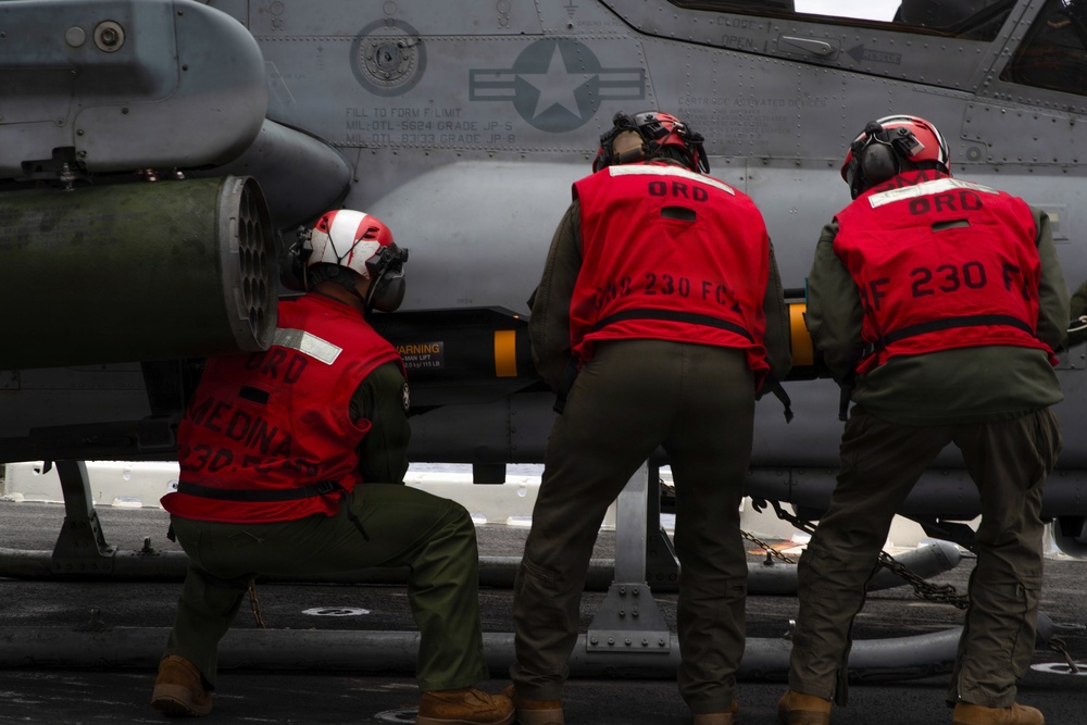 U.S. Marines, Sailors prepare for DATF live-fire exercise aboard USS Essex