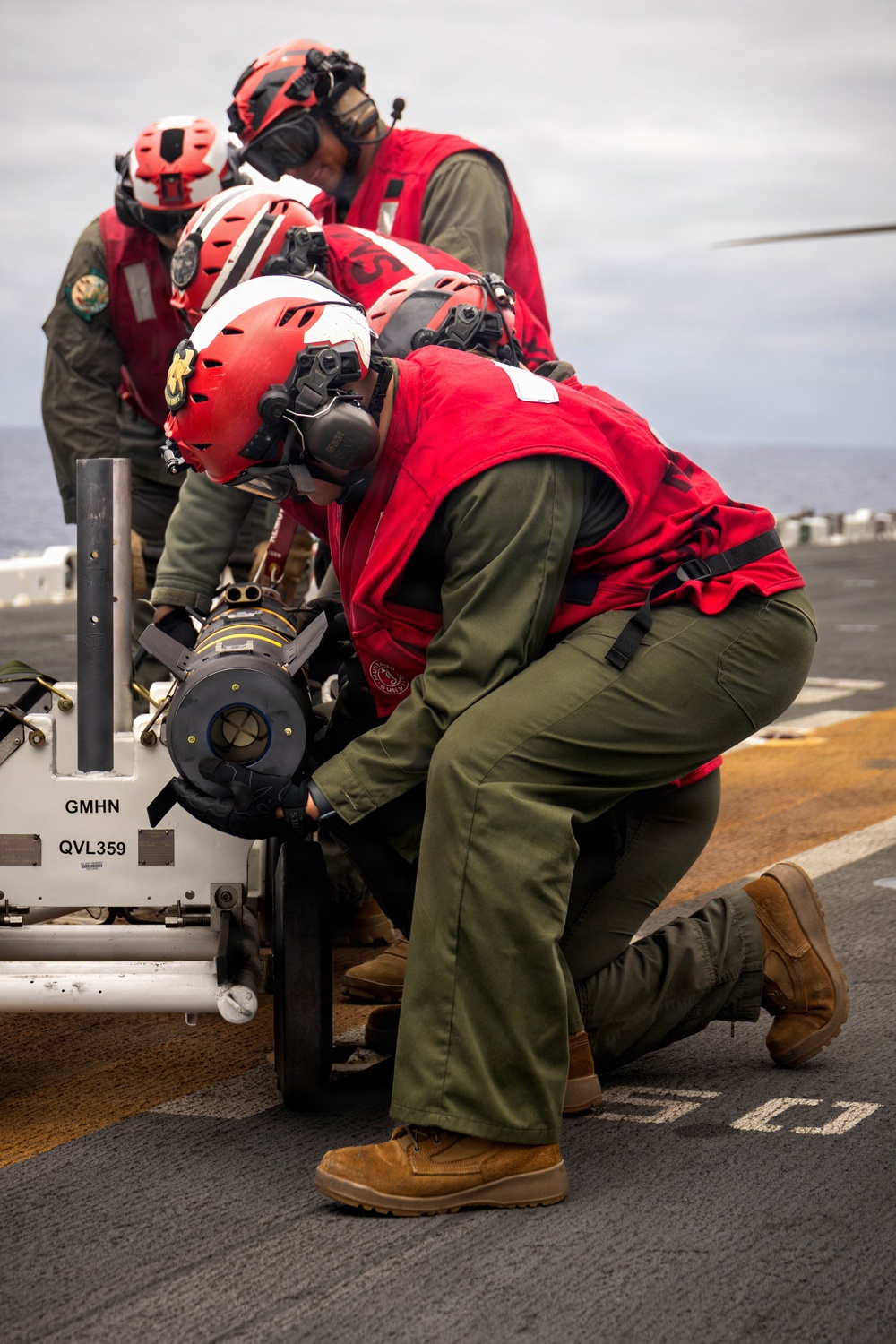U.S. Marines, Sailors prepare for DATF live-fire exercise aboard USS Essex
