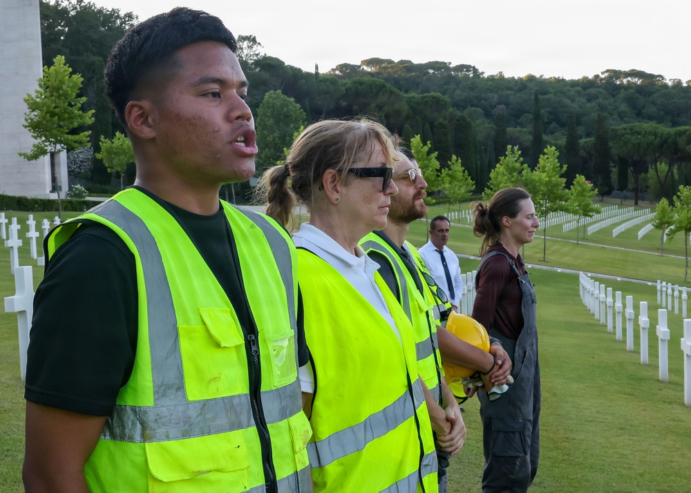 The 2026 Europe-Mediterranean Disinterment Team's Mission Begins at Florence American Cemetery
