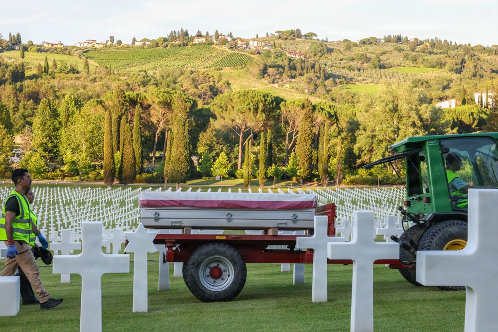 The 2026 Europe-Mediterranean Disinterment Team's Mission Begins at Florence American Cemetery