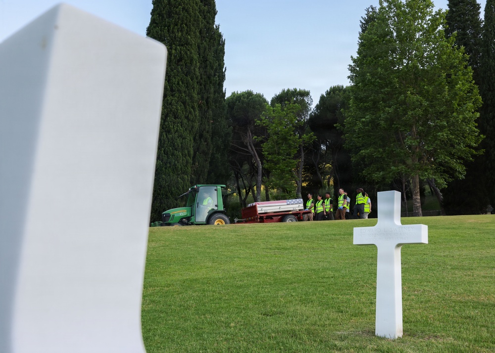 The 2026 Europe-Mediterranean Disinterment Team's Mission Begins at Florence American Cemetery