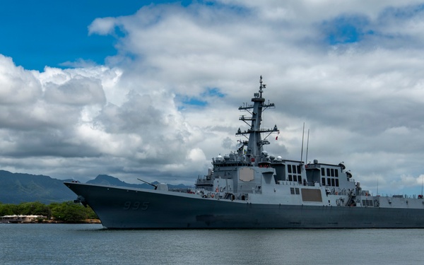 ROKS Jeongjo the Great (DDG 995) arrives at Joint Base Pearl Harbor-Hickam, Hawaii, for Exercise Rim of the Pacific (RIMPAC) 2026