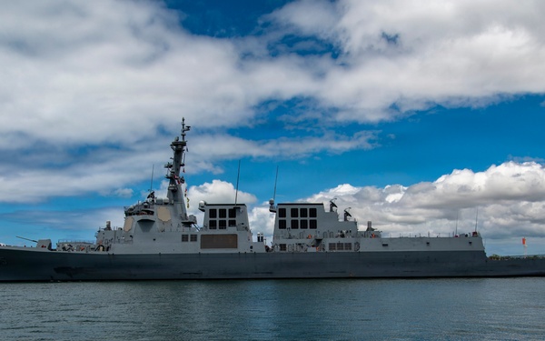 ROKS Jeongjo the Great (DDG 995) arrives at Joint Base Pearl Harbor-Hickam, Hawaii, for Exercise Rim of the Pacific (RIMPAC) 2026