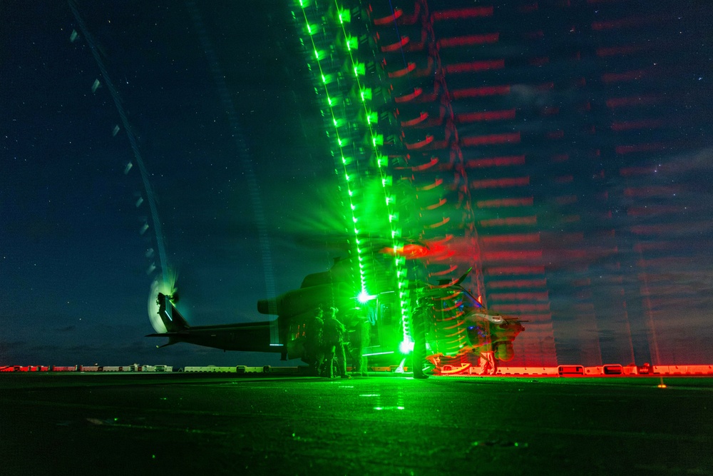 11th MEU Marines, Sailors Conduct Flight Operations Aboard USS Boxer
