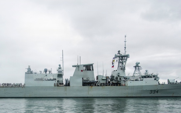 Royal Canadian Navy HMCS Regina (FFH 334) Arrives at Pearl Harbor-Hickam for RIMPAC 2026