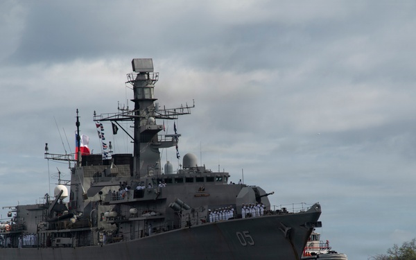 Chilean Navy frigate CNS Almirante Cochrane (FF-05) Arrives at Pearl Harbor-Hickam for RIMPAC 2026