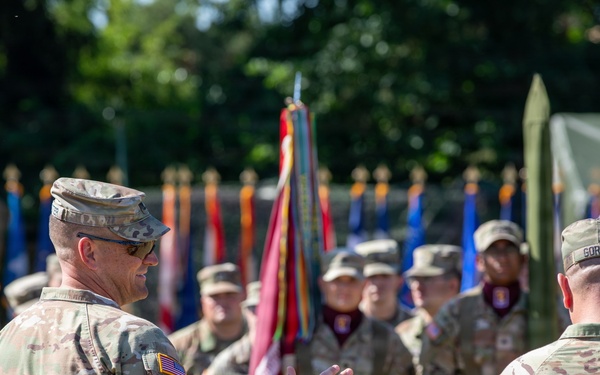 512th Field Hospital Chain of Command Ceremony