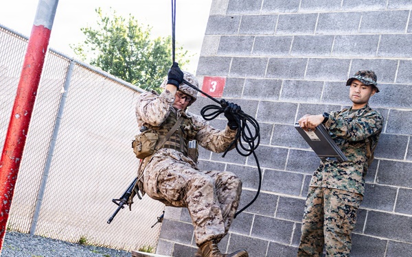 Company A OCC 252 conduct the Leadership Reaction Course