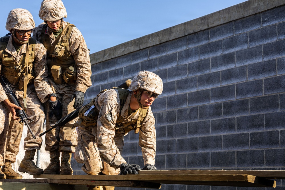 Company A OCC 252 conduct the Leadership Reaction Course