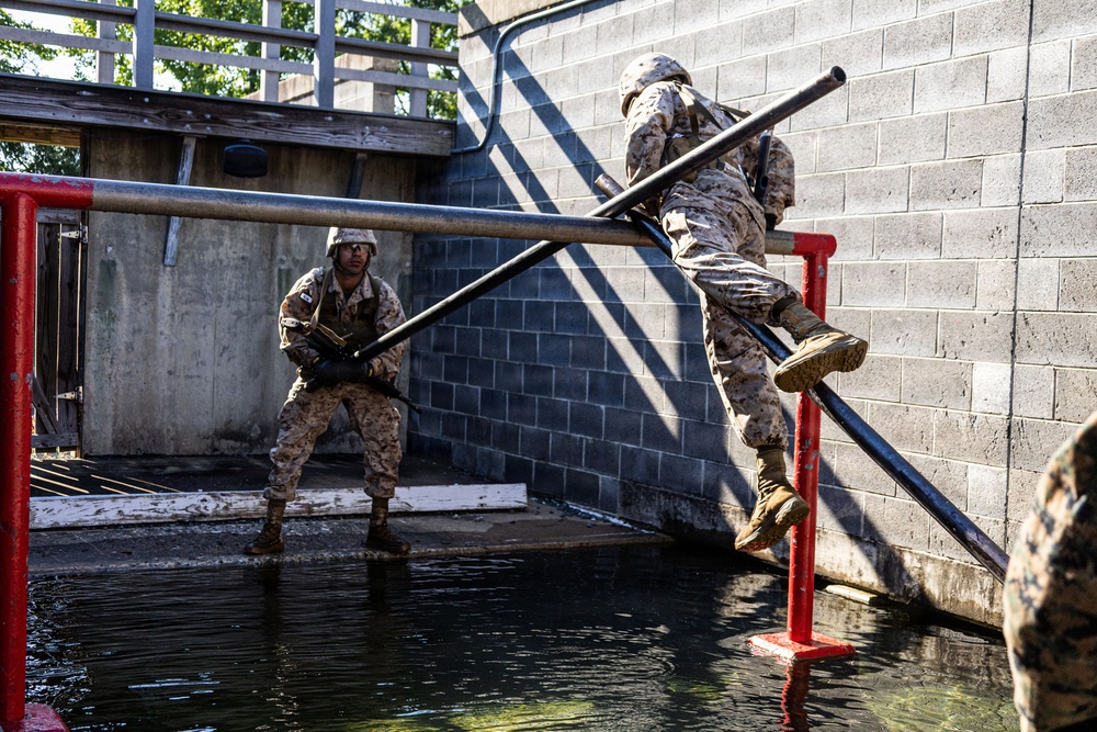 Company A OCC 252 conduct the Leadership Reaction Course