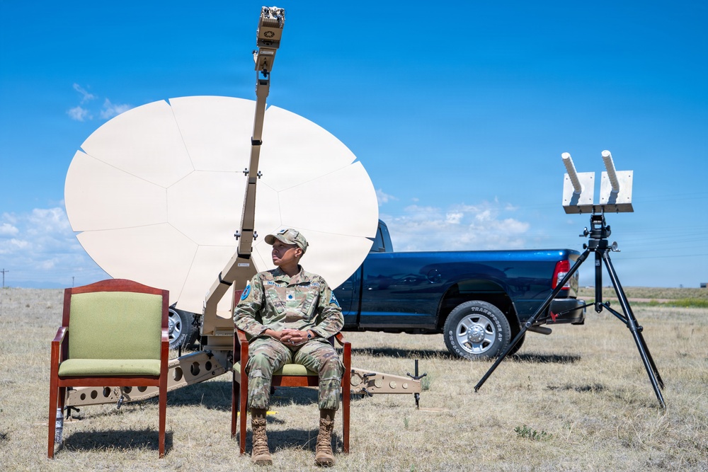527th Space Aggressor Squadron change of command ceremony