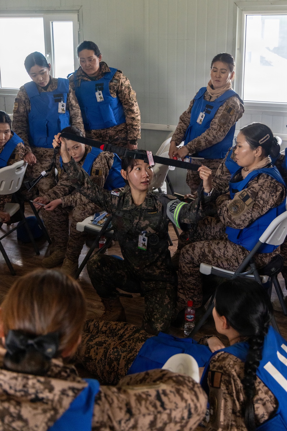 U.S. and Mongolian Soldiers Conduct TCCC Training at Khaan Quest 2026